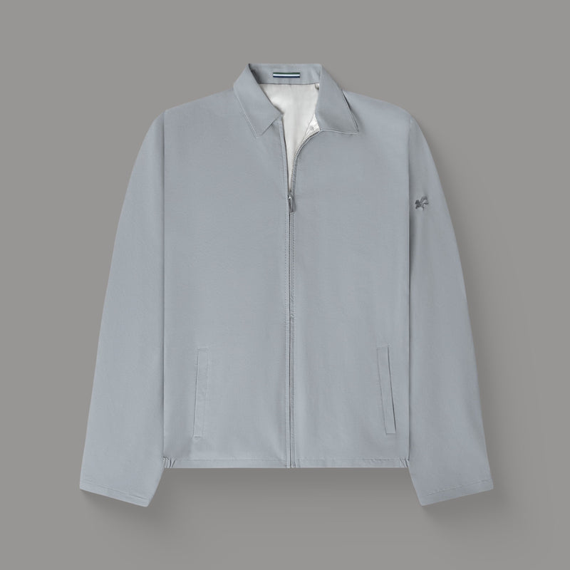 Zip Up Jacket - Light Gray